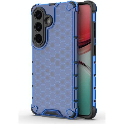 Mobigear Honeycomb Samsung Galaxy S26 Fodral Hårdplast Skal Stötsäkert - Blå