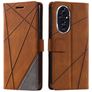 Mobigear Rhombus HONOR 200 Lompakkokotelo + Setelitasku - Ruskea