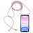Mobigear Lanyard iPhone 11 TPU flexible Funda con cuerda - Transparente / Oro rosa
