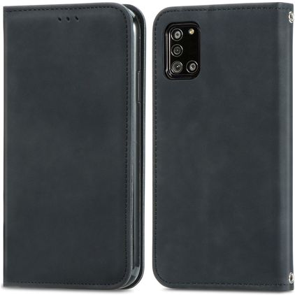 Mobigear Retro Slim Samsung Galaxy A32 5G Wallet case - Black
