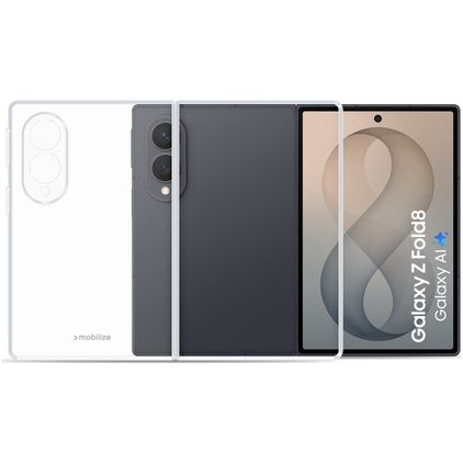 Mobilize Gelly Trasparente Samsung Galaxy Z Fold 8 TPU flessibile Back cover - Trasparente