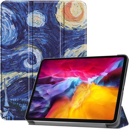 Mobigear Tri-Fold iPad Pro 11 polegadas (2021) Capa livro - The Starry Night
