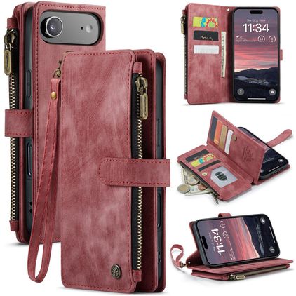 CaseMe C30 iPhone Air Cover a libro portafoglio - Rosso