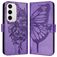 Mobigear Butterfly Samsung Galaxy S24 FE Wallet case - Purple