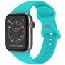 Mobigear Sport Dual Silicone Apple Watch Strap Push closure - 42/41/40/38 mm - Turquoise