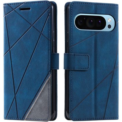Mobigear Rhombus Google Pixel 9 Pro Pungetui med Seddelrum - Blå