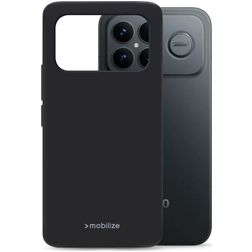 Mobilize Rubber Gelly POCO F8 Ultra TPU flexible Carcasa - Negro