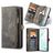 CaseMe 008 Samsung Galaxy S20 Funda tipo libro 2 en 1 con carcasa extraíble Cartera - Negro