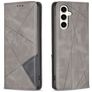 Mobigear Rhombus Slim Samsung Galaxy S23 FE Funda tipo libro - Gris