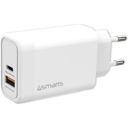 4Smarts VoltPlug Dual USB / USB-C Nabíječka Power Delivery 45W - Bílá