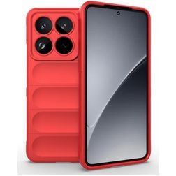 Mobigear Bumpy Xiaomi 15 Pro Fleksibel TPU Bagsidecover - Rød