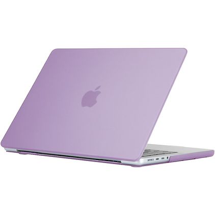 Mobigear Glossy MacBook Pro 16 tommer (2021-2026) Hardshell Laptopcover MacBook Case - Lilla - Model A2485 / A2780 / A2991 / A3186 / A3428 / A3429