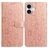 Mobigear Flowers iPhone 17 Plånboksfodral med sedelfack - Roséguld