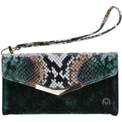 Mobilize Gelly Velvet Samsung Galaxy S20 Plus Cover Pochette 2 in 1 con guscio estraibile - Green Snake