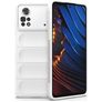 Mobigear Bumpy POCO X4 Pro 5G Flexibel TPU Skal - Vit