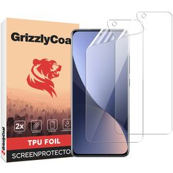 GrizzlyCoat Xiaomi 12 Hydrogel TPU Screen Protector - Case Friendly (2-Pack)
