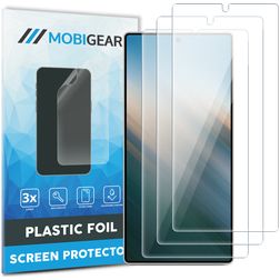 Mobigear Samsung Galaxy S25 Ultra Película de ecrã em plástico - Compatível com capas (Pack de 3)