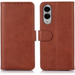 Mobigear Wallet Samsung Galaxy S25 Edge Plånboksfodral med sedelfack - Brun