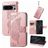 Mobigear Butterfly Google Pixel 8 Pro Pungetui med Seddelrum - Rosaguld