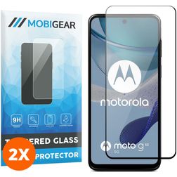 Mobigear Premium Motorola Moto G53 5G Härdat glas Skärmskydd - Skalvänligt - Svart (2-pack)