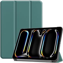 Mobigear Tri-Fold iPad Pro 13 pulgadas (2024) Funda tipo libro - Verde