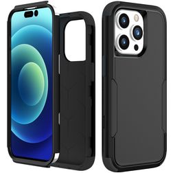 Mobigear Ultra Tough iPhone 15 Pro Max Plástico rígido Capa traseira Antichoque - Preto