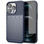 Mobigear Groove iPhone 13 Pro Max TPU flexible Carcasa - Azul
