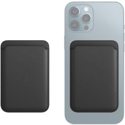 Mobigear Wallet Portacarte - 3 carte - Compatibile con MagSafe - Nero