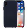 Mobigear Rubber Touch iPhone XS Silicone Back cover - Blu scuro