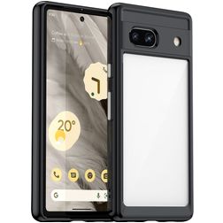Mobigear Crystal Google Pixel 7a Plástico rígido Capa traseira - Transparente / Preto