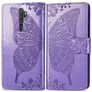 Mobigear Butterfly OPPO A5 (2020) Funda tipo libro Cartera - Morado