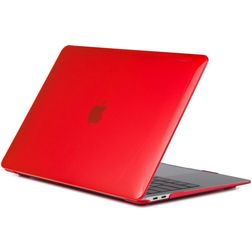 Mobigear Glossy MacBook Air 13 tommer (2018-2020) Hardshell Laptopcover MacBook Case - Rød - Model A1932 / A2179 / A2337