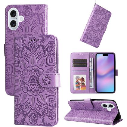 Mobigear Sunflower iPhone 17 Wallet case - Purple