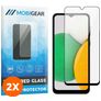 Mobigear Premium Samsung Galaxy A03 Tempered Glass Screen Protector - Case Friendly - Black (2-Pack)