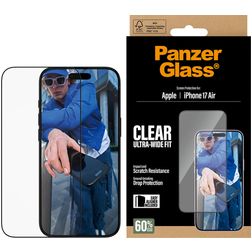 PanzerGlass Ultra-Wide Fit iPhone Air Vidro temperado Película de ecrã - Compatível com capas + Moldura de instalação