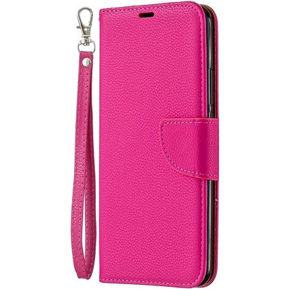 Mobigear Excellent Xiaomi Redmi 9 Lompakkokotelo + Setelitasku - Magenta