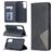 Mobigear Rhombus Slim Samsung Galaxy S21 Funda tipo libro - Negro