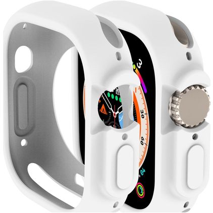 Mobigear Colors Capa rígida para Apple Watch Ultra - 49 mm - Branco