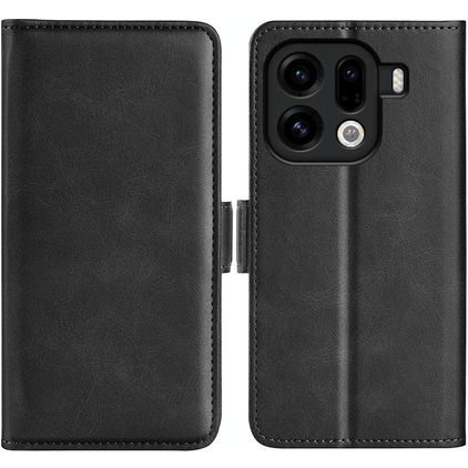 Mobigear Slim Magnet OPPO Find X9 Pro Cover a libro portafoglio - Nero