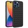Mobigear Woven iPhone 14 Pro TPU flexible Carcasa - Negro