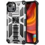Mobigear Armor Stand iPhone 13 Pro Hårdt Bagsidecover Stødsikkert med Stander - Sølv