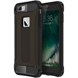 Mobigear Outdoor iPhone 7 Plus Hårdt Bagsidecover Stødsikkert - Sort