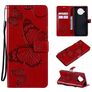 Mobigear Butterfly Xiaomi Mi 10T Lite Funda tipo libro Cartera - Rojo