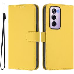 Mobigear Urban Wallet OPPO Reno 12 Pro Plånboksfodral med sedelfack - Gul