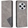 Mobigear Rhombus Slim Xiaomi Redmi 14C Etui z klapką - Szary