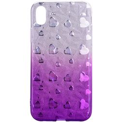 Mobigear Design iPhone XS Max Elastyczne TPU Etui plecki - Fioletowy