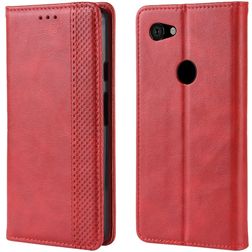 Mobigear Sensation Google Pixel 3a Lompakkokotelo + Setelitasku - Punainen