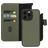 Mobiparts iPhone 15 Pro Max MagSafe Funda Piel auténtica Funda tipo libro 2 en 1 con carcasa extraíble Cartera - Verde