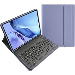 Mobigear Keys iPad Air 4 (2020) QWERTZ Bluetooth-tastatur Pungetui + Stylus-holder - Lilla