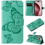 Mobigear Butterfly iPhone 16 Pro Wallet case - Green
